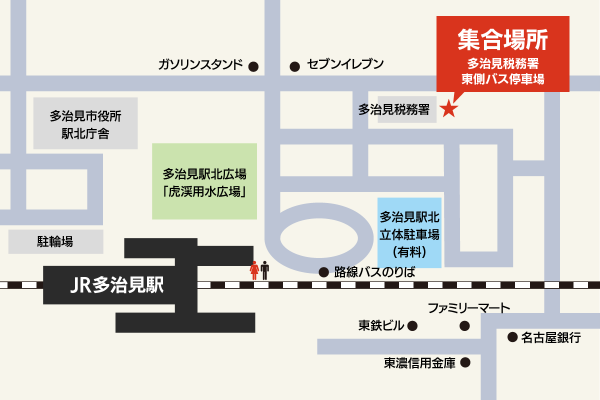 多治見駅北口マップ